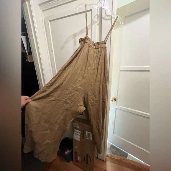 Ozma deia tan linen jumpsuit size small - Picture 8 of 15